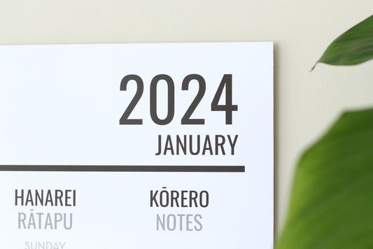 Kea Māori 2024 Calendar
