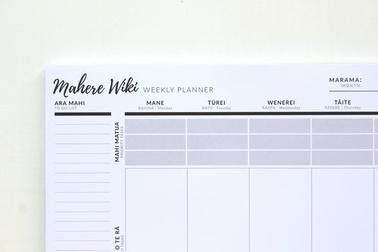 Weekly Planner Pad - Mahere Wiki