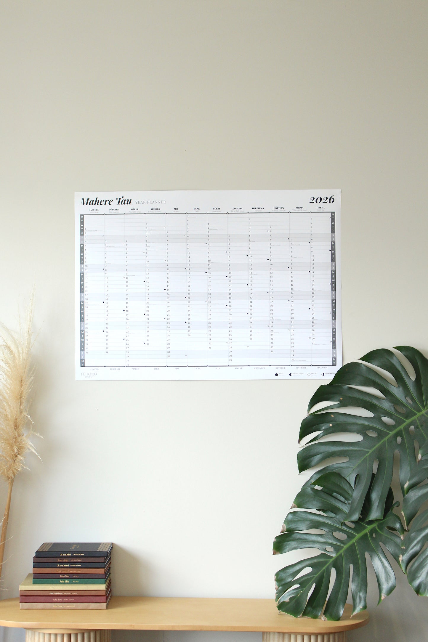 PRE-ORDER: Bilingual Māori Wall Planner - 2026