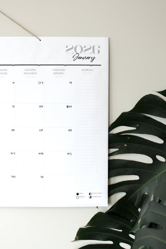PRE-ORDER: Tui Māori 2026 Calendar