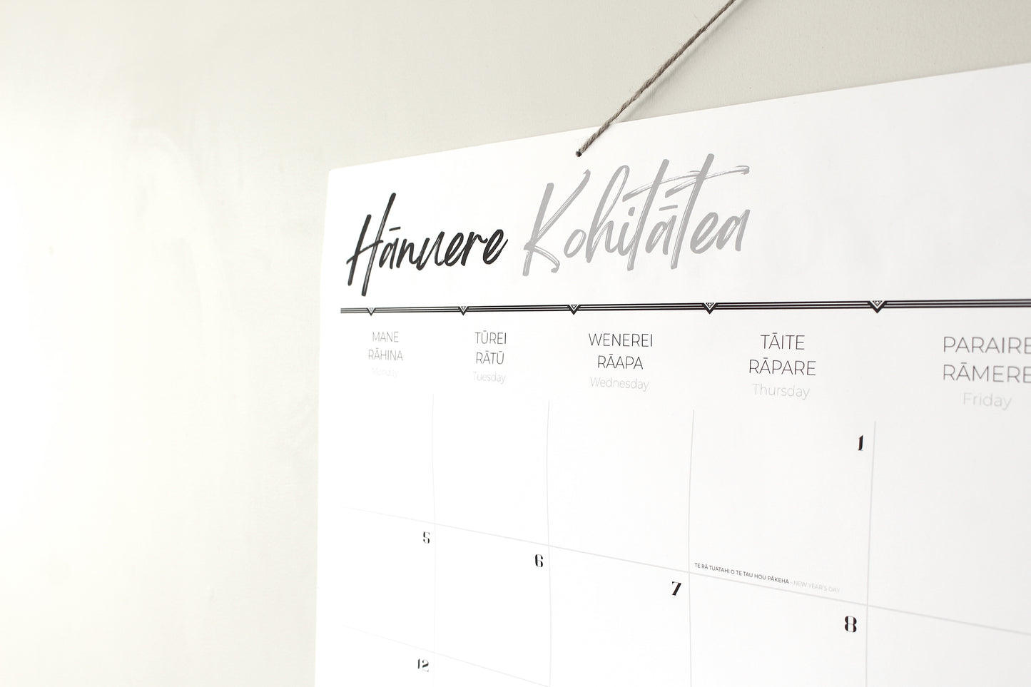 PRE-ORDER: Tui Māori 2026 Calendar