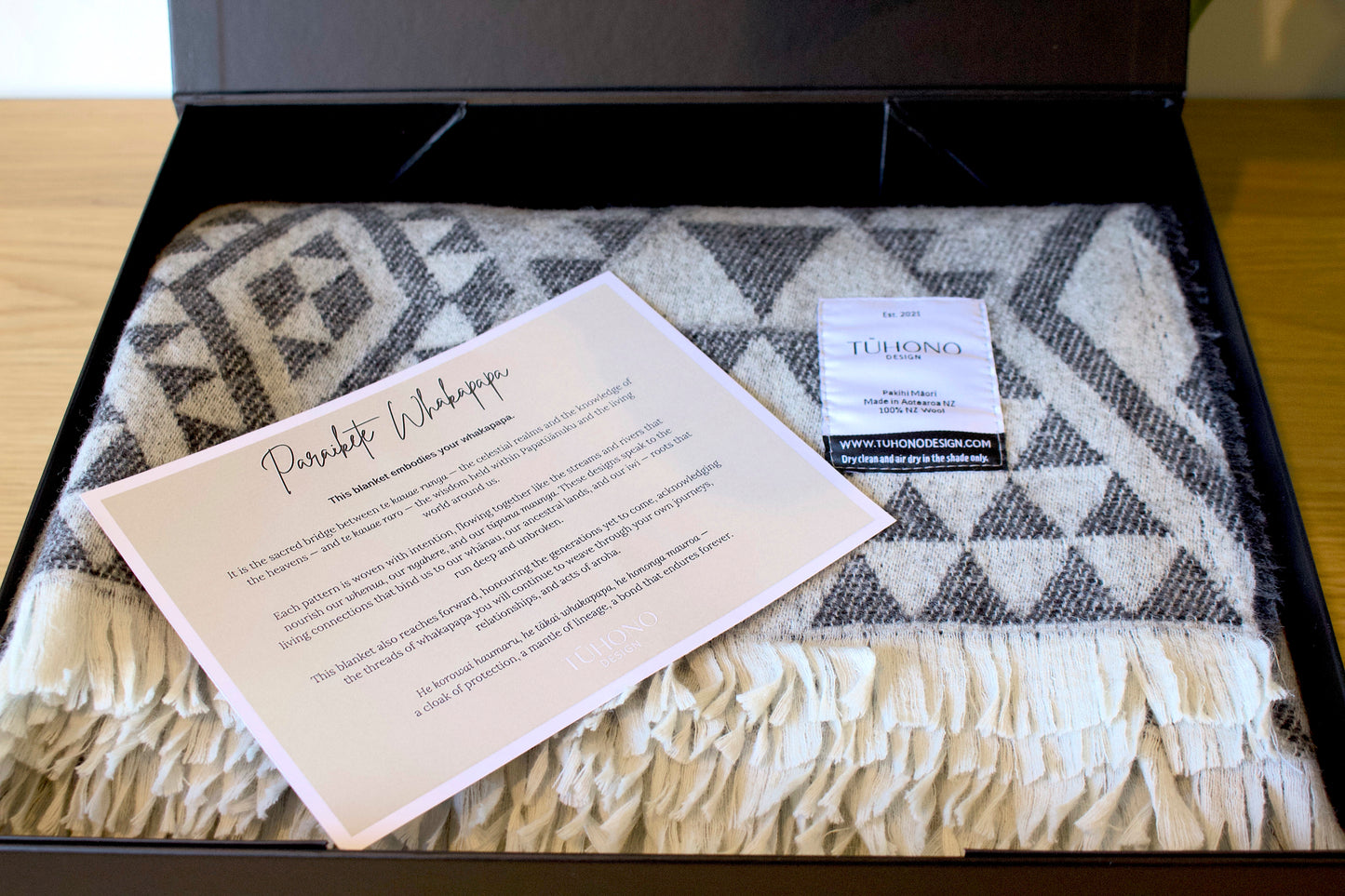 Whakapapa Blanket and Book Gift box  - Limited Edition