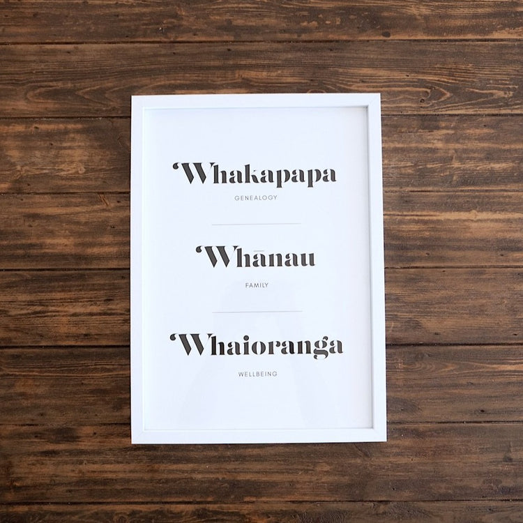 Whakapapa - Māori Print – Tuhono Design